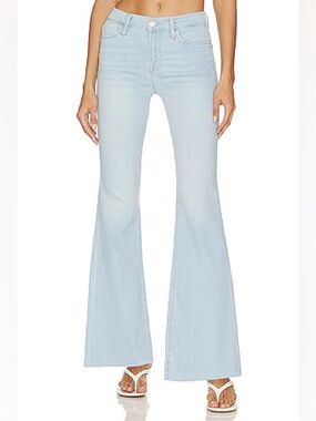 Frame Le Easy Flare Jeans Raw Hem Size 30